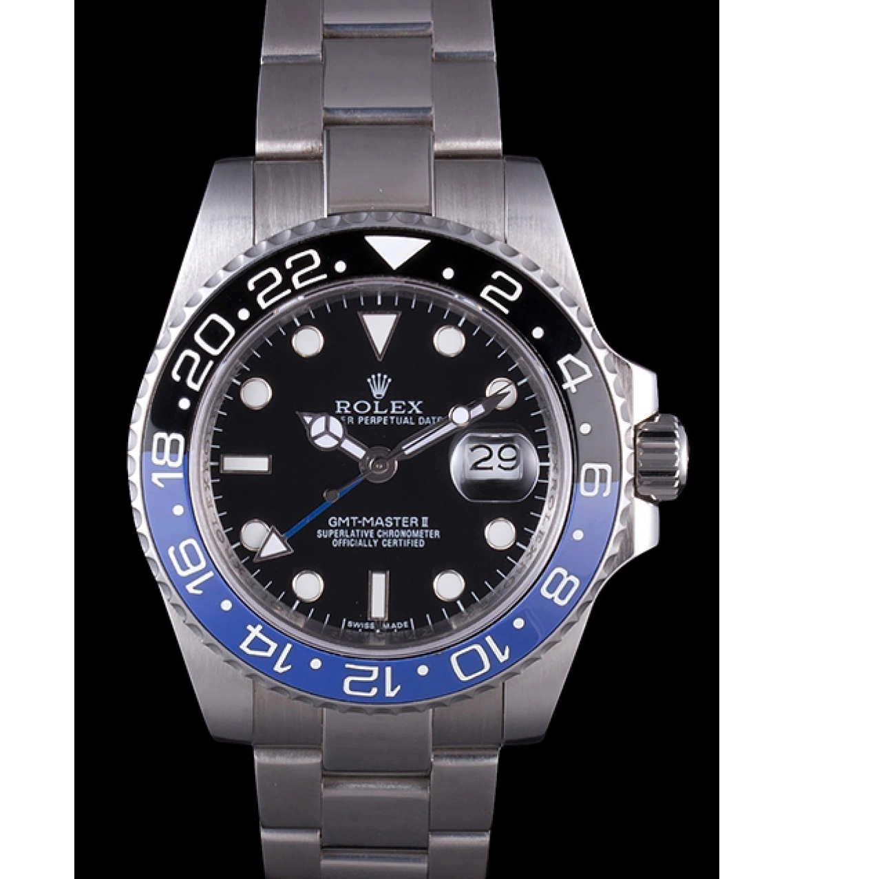Good Copy Rolex Watches rl431 BLACK II BEZEL BLUE Rolex GMT 2013 621393 MASTER 0723